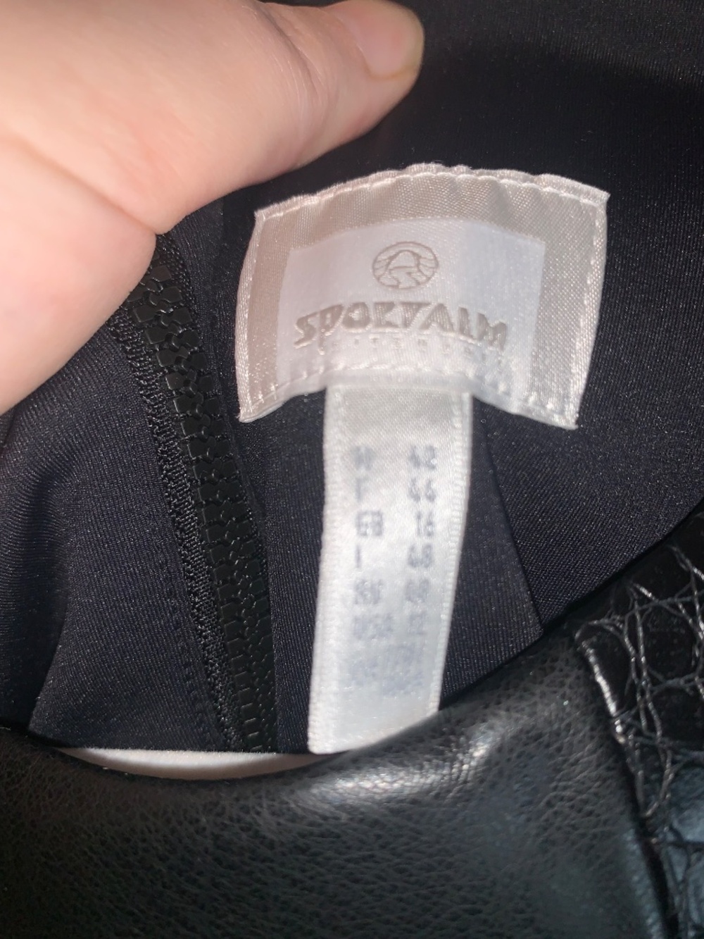 Sportalm Orivelle Leather Like Dress Black Midi 42 - Picture 5 of 11